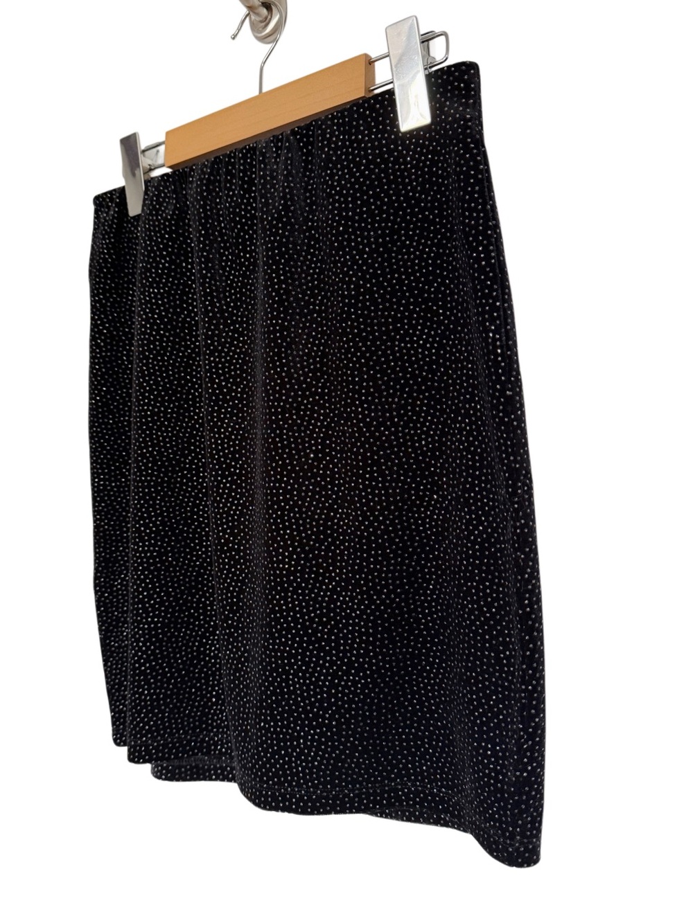 NWT Vera Moda Black Velvet Pencil Skirt with Sparkle
